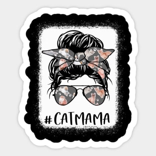 Cat Mama Shirt  Fur Mom, Cat Lover, Cat mom Sticker